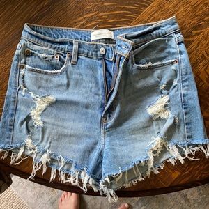 Abercrombie & Fitch High Rise Mom Shorts 30